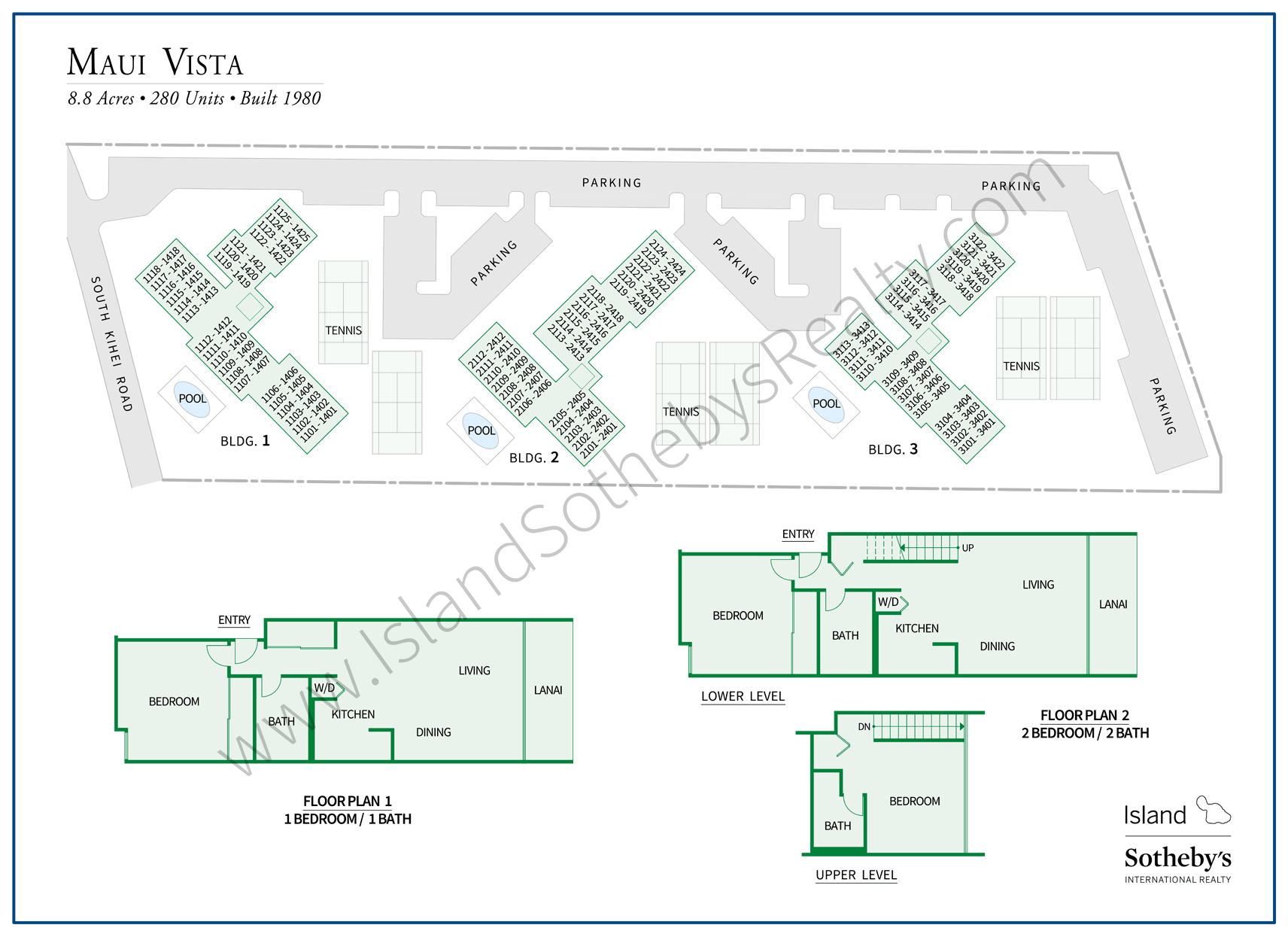 Maui Vista Map